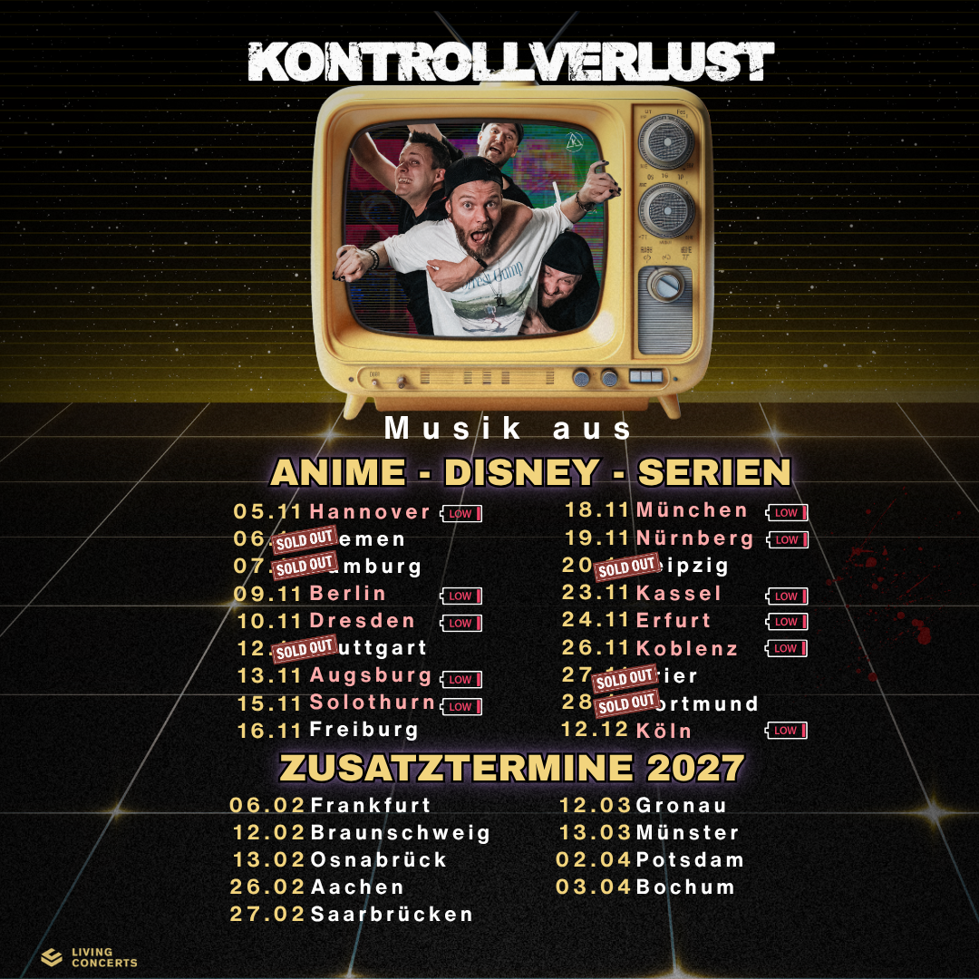 TOURTICKETS ZUSATZTERMINE "Märchen schreit die Zeit" Tour 2027